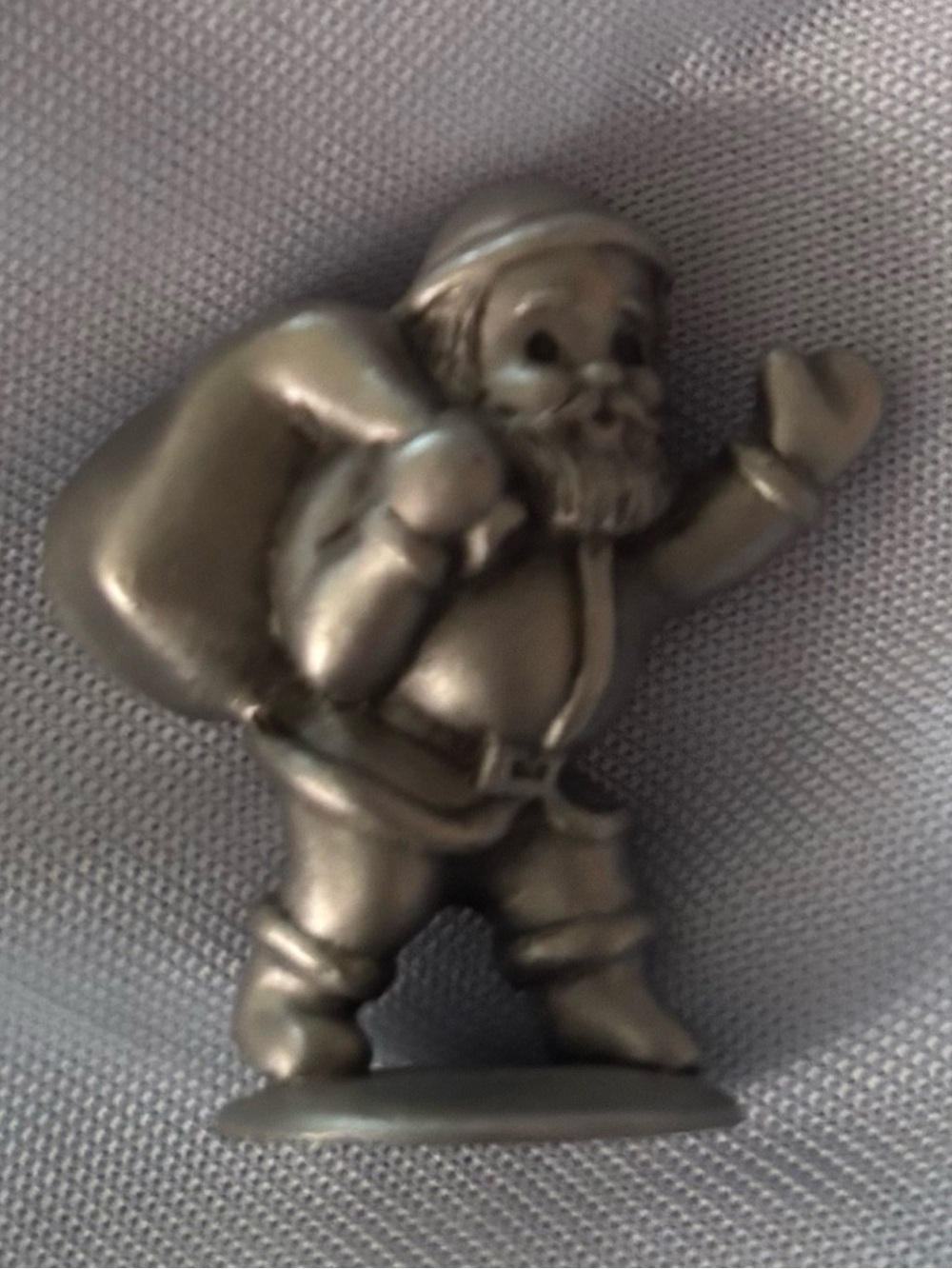 Tiny Vintage Charisma pewter Kris Kringle toy sack